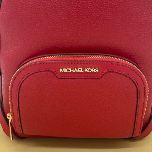 Michael Kors Medium Jaycee Backpack Red - Picture 7 of 12